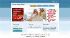 Desktop Screenshot of maturedrivercourses.com